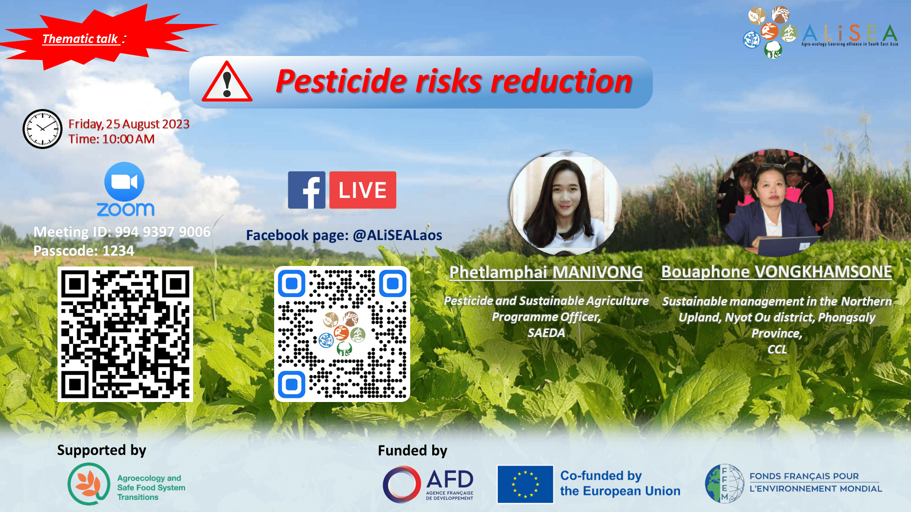 Pesticide Risk Reduction Talk in Laos
