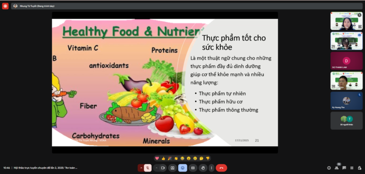 Webinar on Food Safety: From Production to Consumption in the context of Vietnam