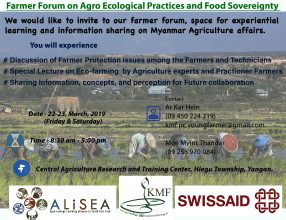 FARMER FORUM On “AGRO – ECOLOGICAL PRACTICES And FOOD SOVEREIGNTY”, Myanmar