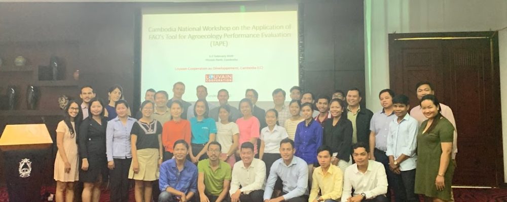 Cambodia national workshop on the Application of FAO’s Tool for Agroecology Performance Evaluation (TAPE), 5-7 February 2020, Cambodia
