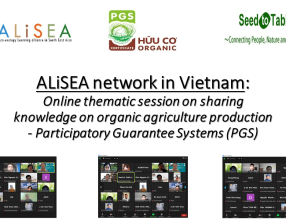 ALiSEA network in Vietnam: Online thematic green talk on sharing knowledge on organic agriculture production – Participatory Guarantee Systems (PGS)