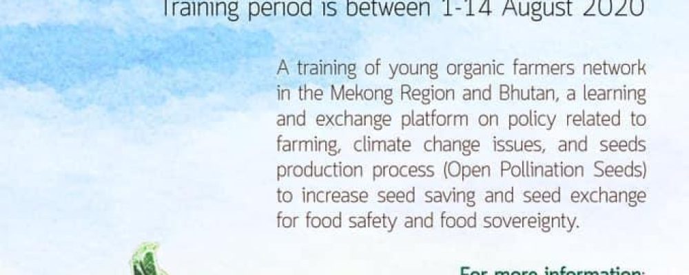 Young Organic Farmers 2020: Organic Seeds Production Training